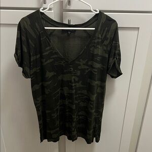 Camo V-Neck Women’s Top
